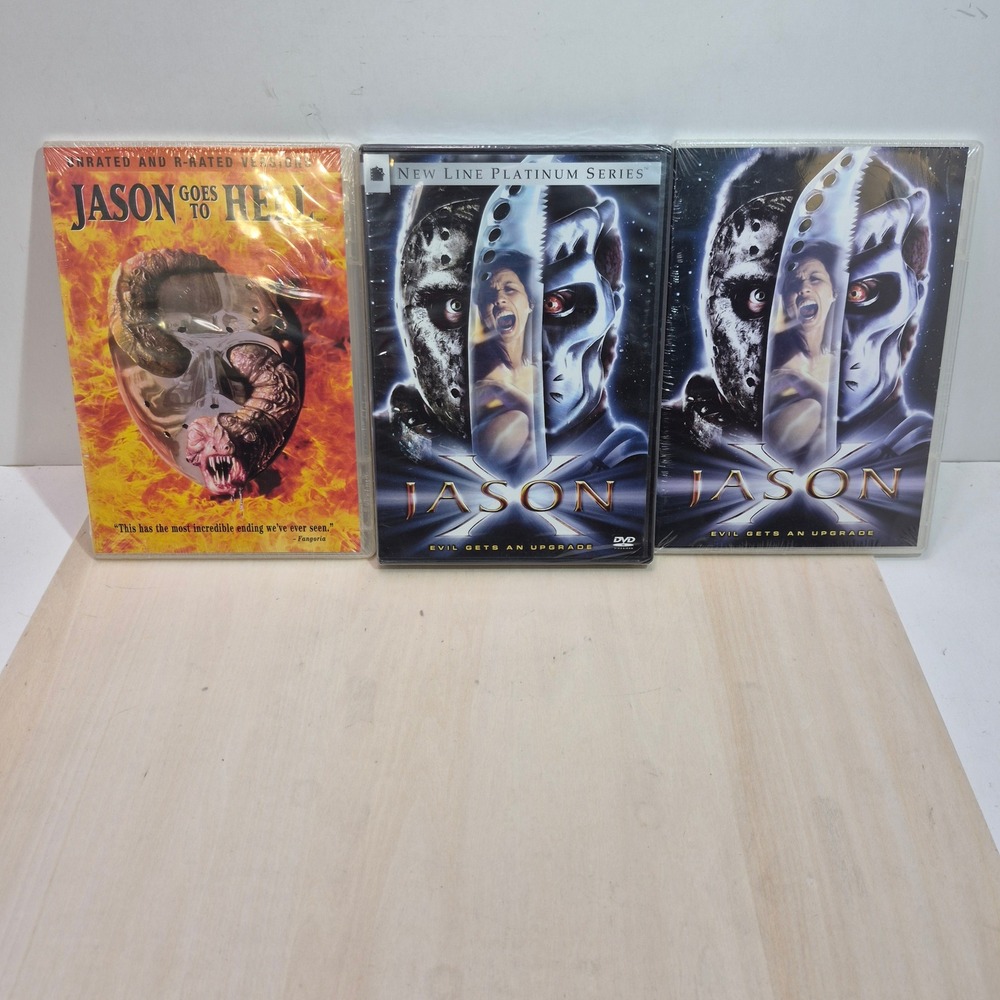 Friday the 13th DVD Bundle Jason Goes to Hell and Jason X New Sealed Horror Lot